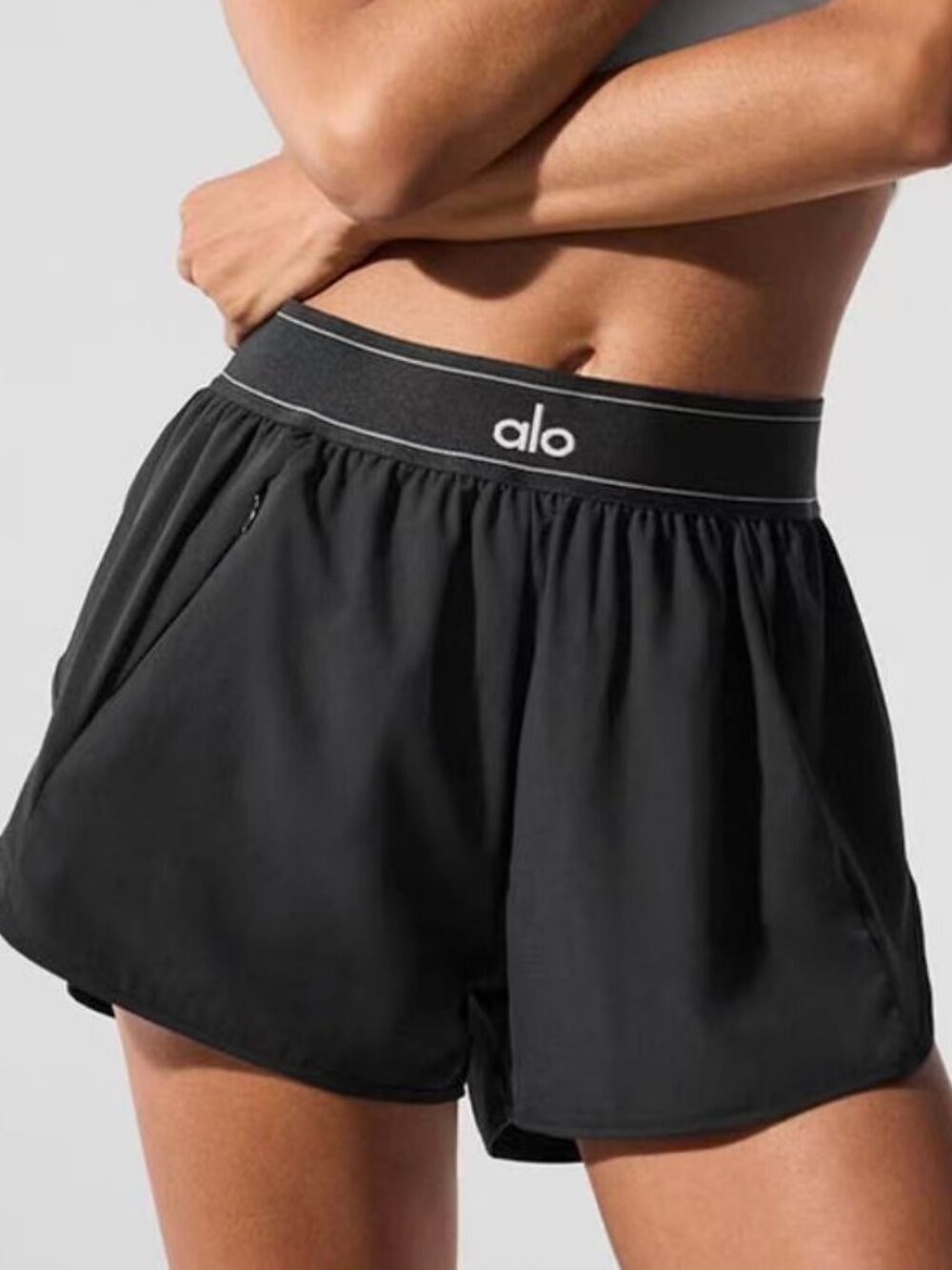 Black ALO Yoga🤗Match Point Shorts | Chic Tennis Athletic Activewear